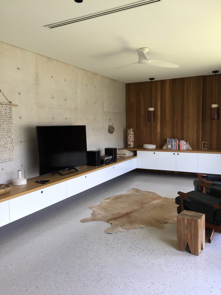 timber wall in location house brisbane