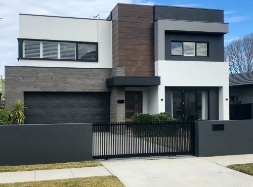 facade driveway garage