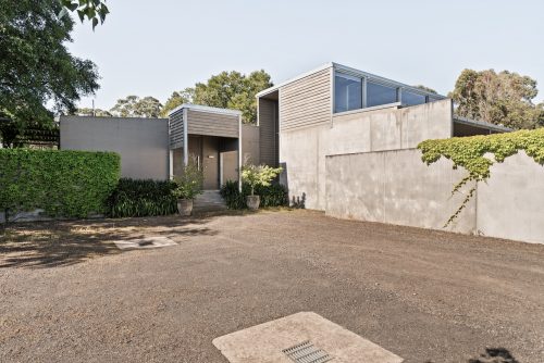 facade driveway garage