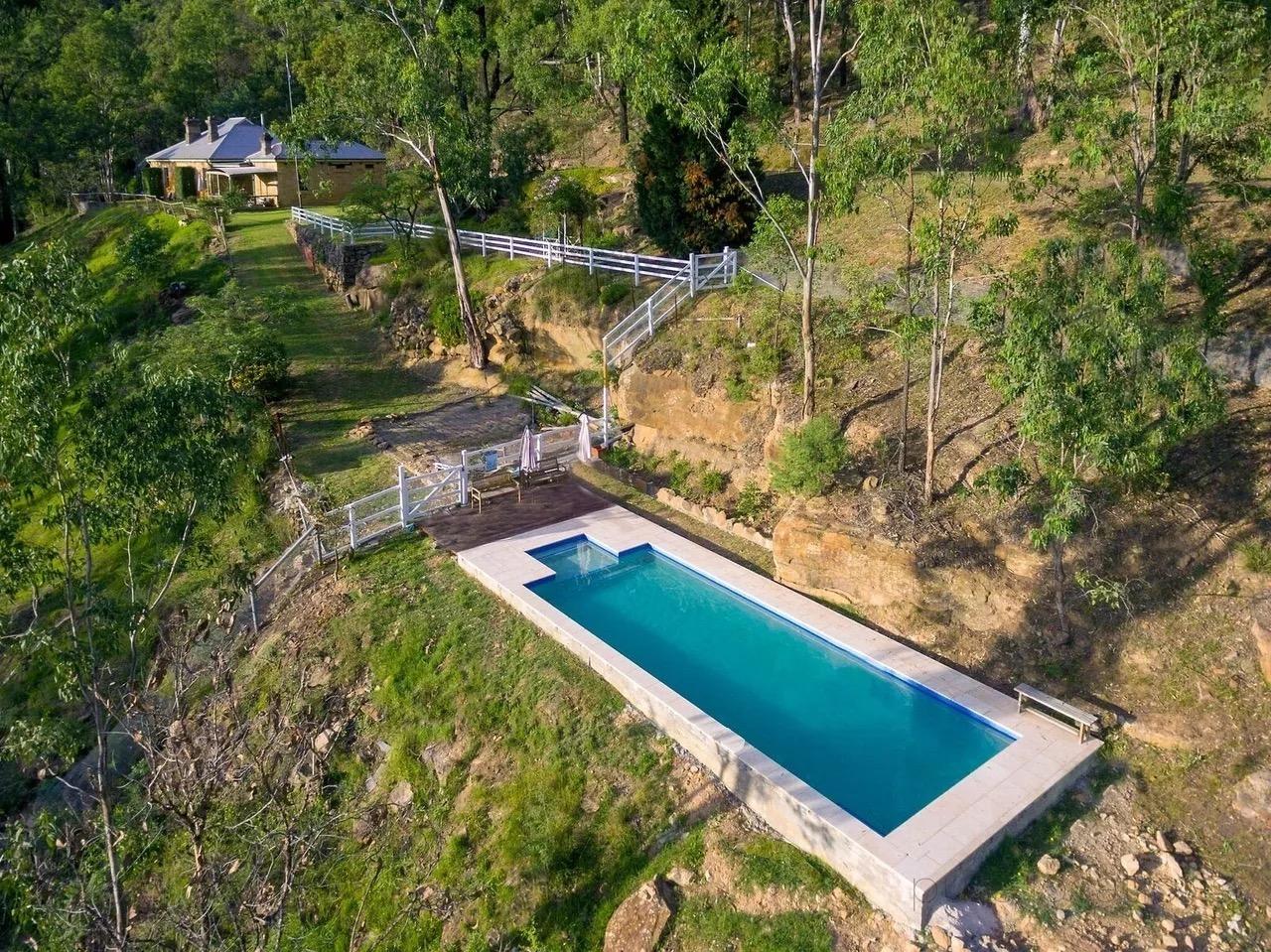 Pool in bushland setting