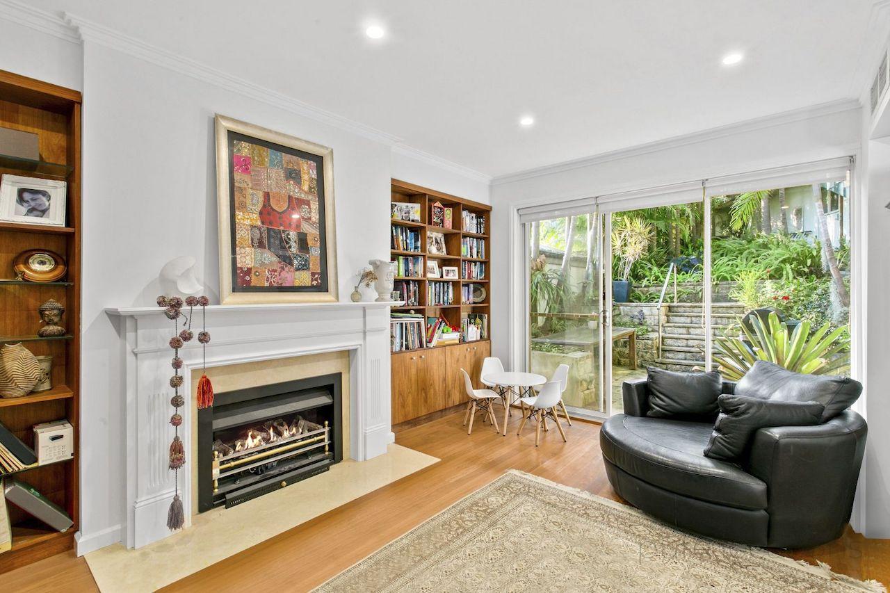 Cosy living space with fireplace Sydney