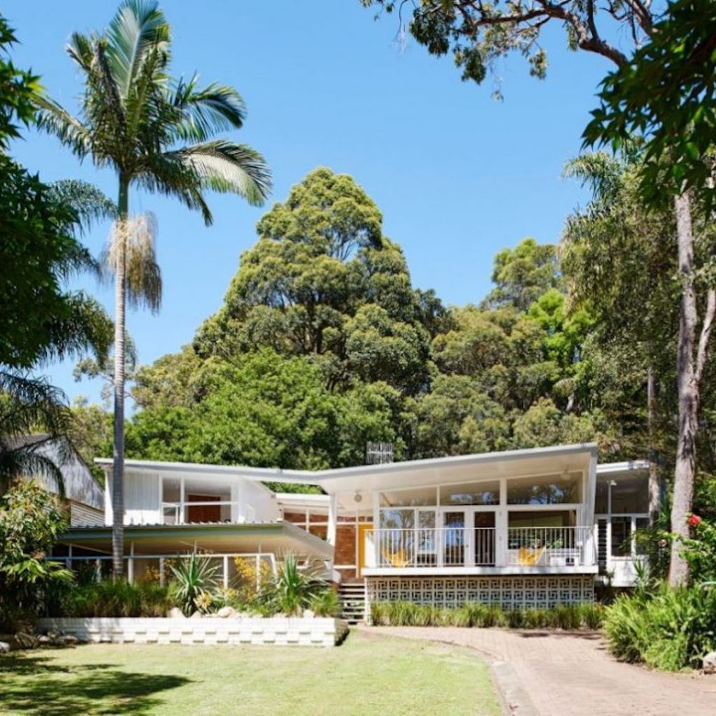 A Pure Locations's location house: The exterior of a mid-century modern home in Sydney