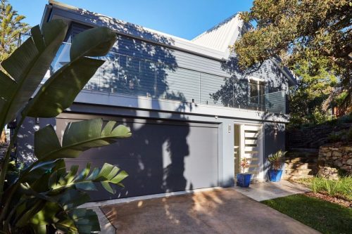 garage facade driveway