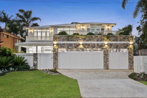 garage driveway facade
