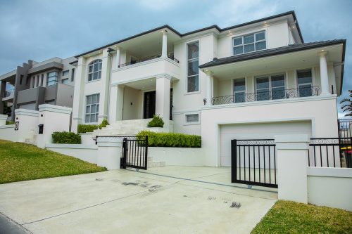 facade driveway garage