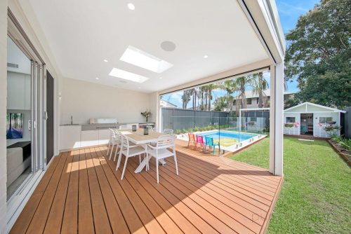 outdoor area backyard pool