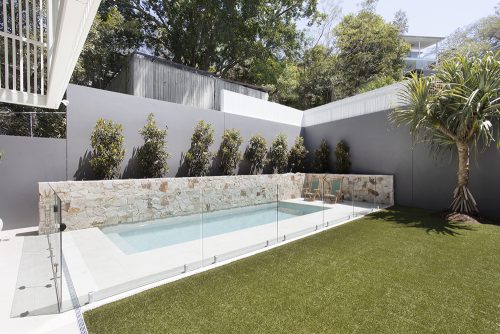 pool garden established