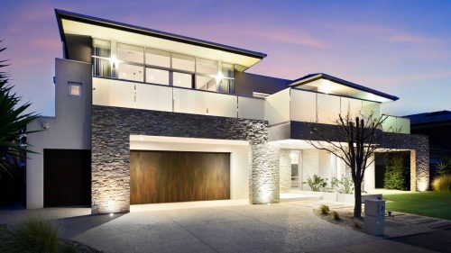 garage facade driveway
