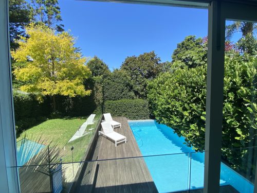 pool outdoor area backyard