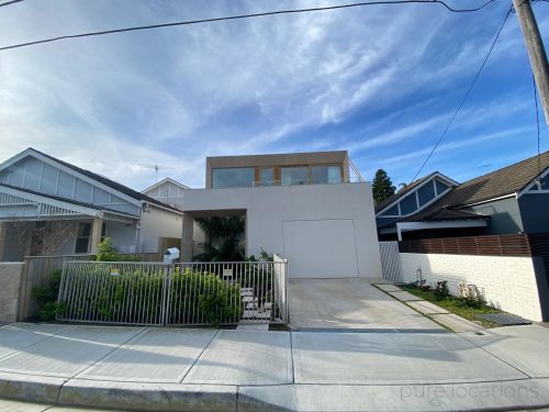 garage driveway facade