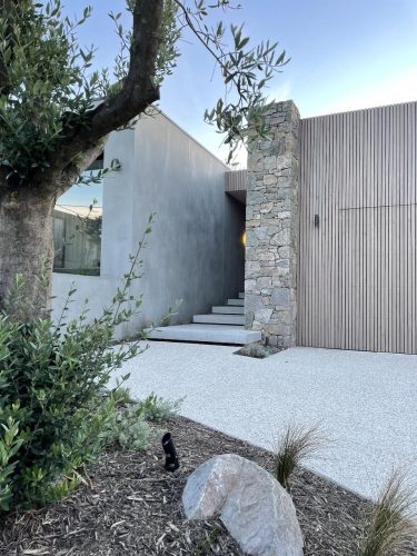 garage facade driveway