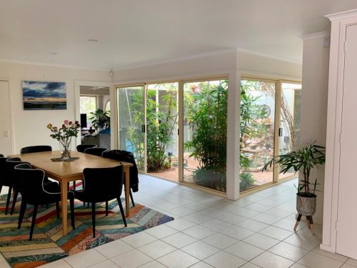 dining space kitchen living room