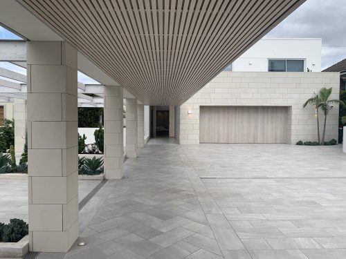 facade driveway garage