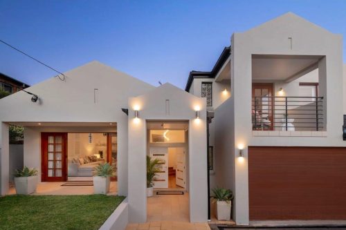 garage driveway facade