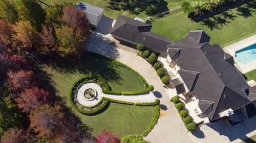 backyard driveway