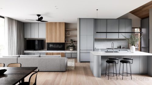 kitchen living room