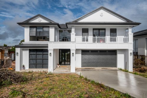 garage facade driveway