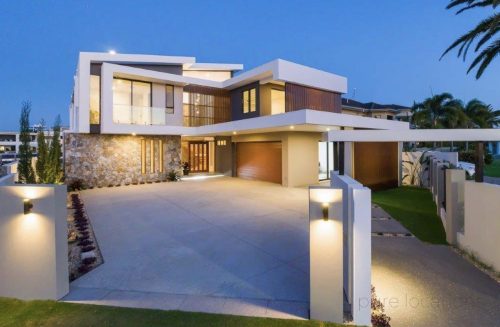 garage driveway facade