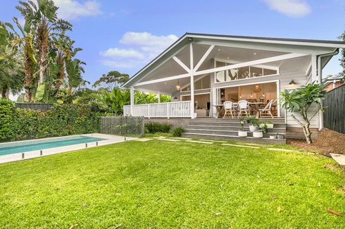 outdoor space pool backyard