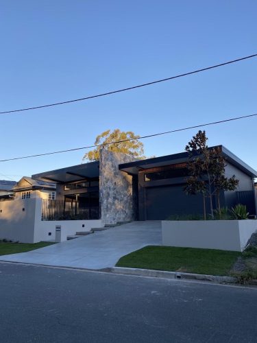 garage facade driveway