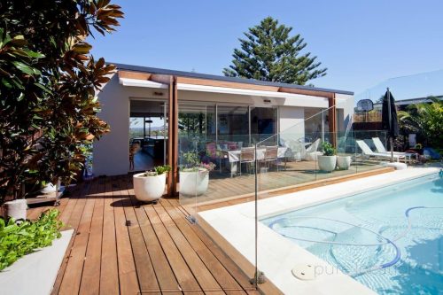 pool facade driveway garage
