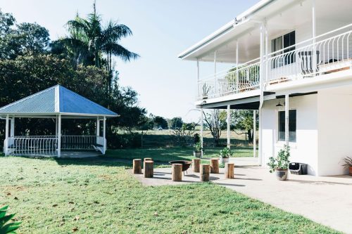 outdoor area backyard