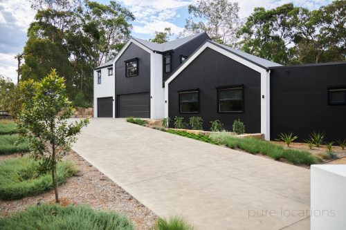 garage facade driveway