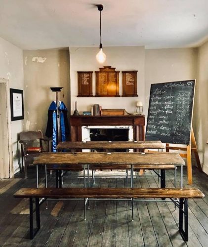 dining space kitchen laundry