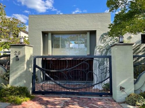 garage driveway facade