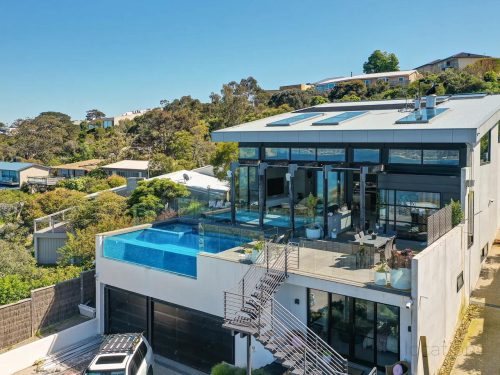 outdoor area facade pool