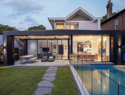 outdoor area pool backyard