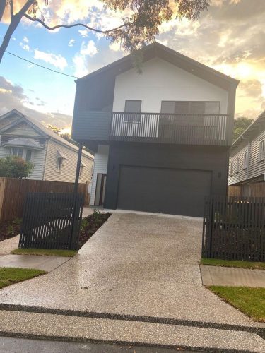 garage facade driveway