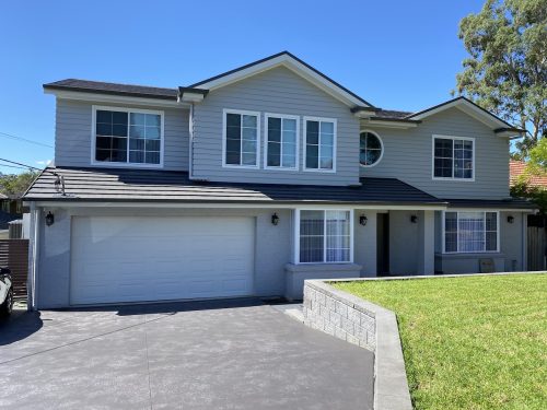 garage driveway facade