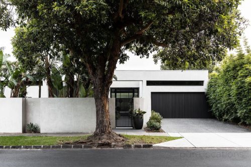 facade driveway garage