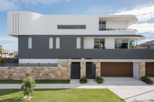 facade driveway garage