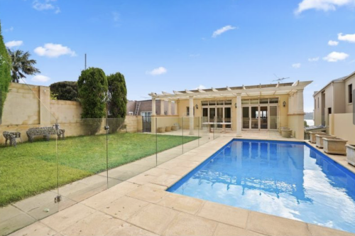 pool outdoor area backyard
