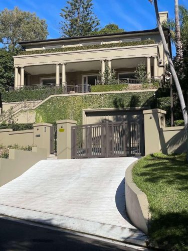 facade driveway garage