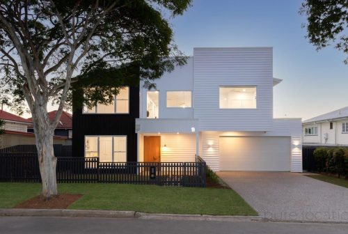 garage driveway facade
