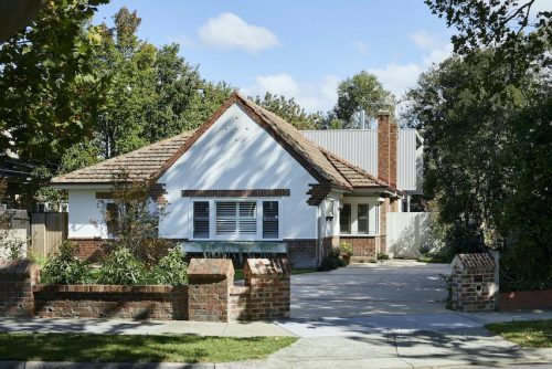 driveway garage facade