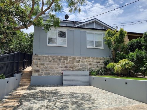 facade driveway garage