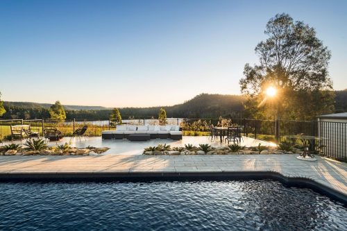 outdoor area pool