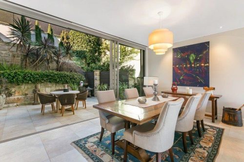 dining space backyard