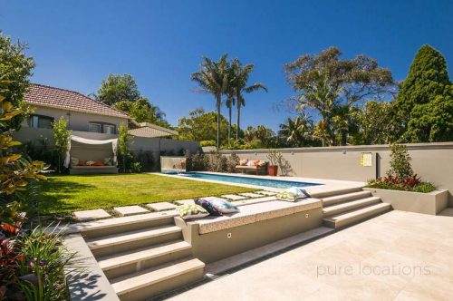 pool backyard outdoor area