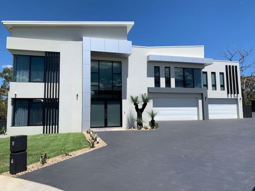 garage facade driveway