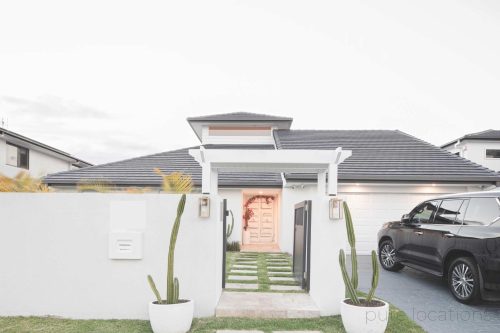 garage driveway facade