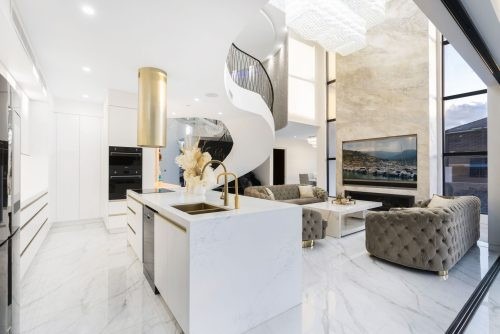 living room kitchen