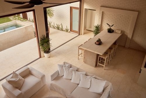 living room dining space