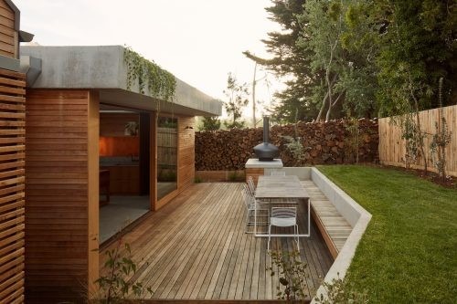outdoor area backyard garden established pool