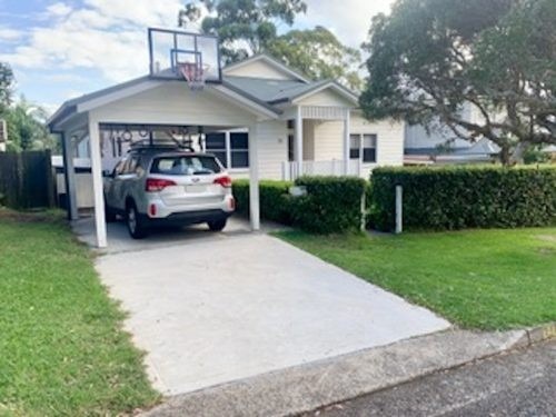 driveway garage facade