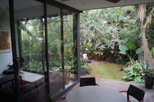 garden established backyard pool